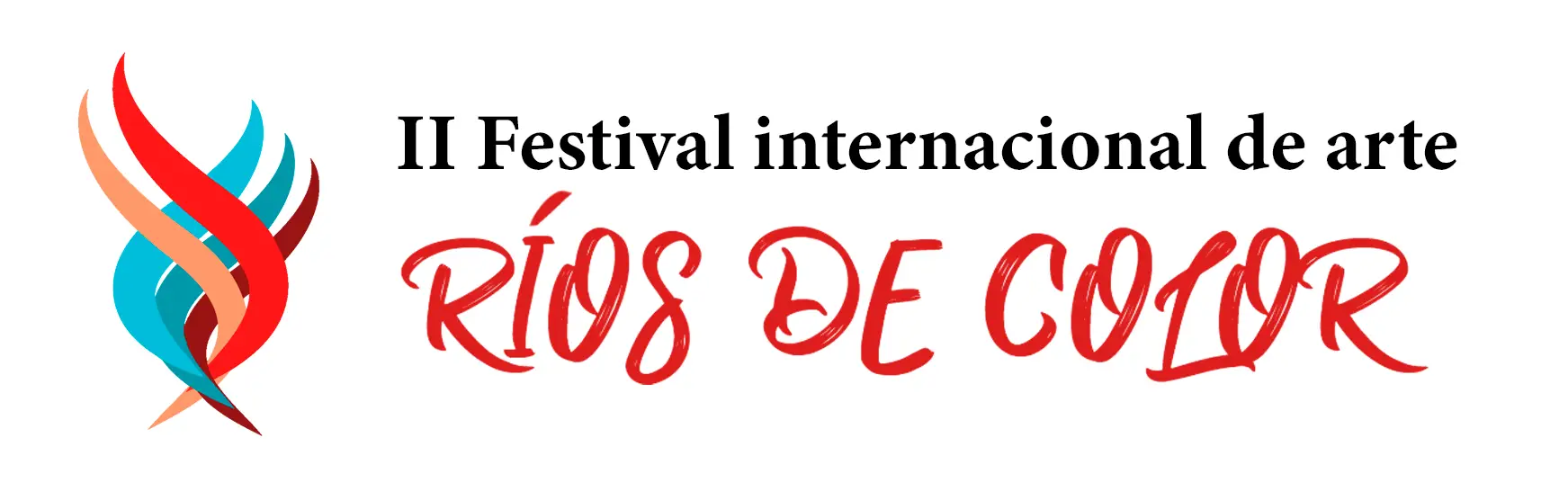 Artboard de la convocatoria para el segundo festival internacional de arte RÍOS DE COLOR